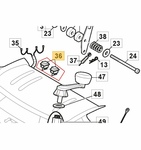 Выключатель освещения/обогрева ручек STIGA 118820617/0 для ST6276